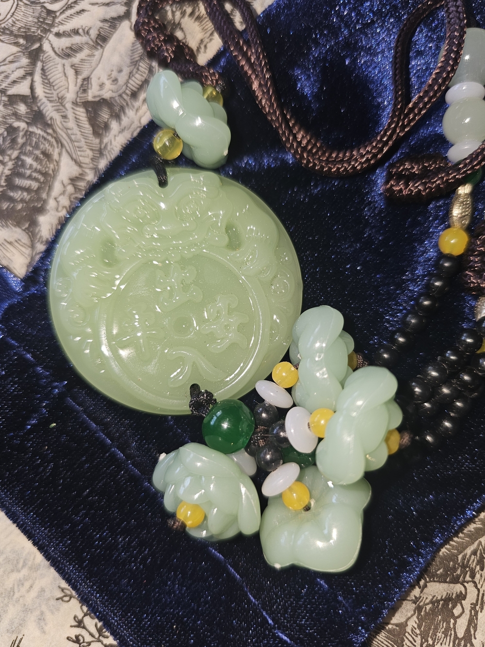 Handcrafted Light Green Jade Pendant Necklace - Asian-Inspired Jewelry